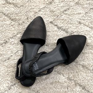Eileen Fisher True leather Black sandals Size 7 1/2